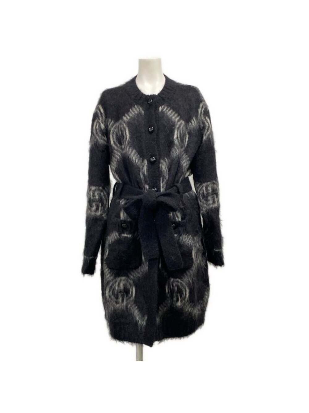 Gucci Cardigan Black Ivory Long